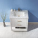 Altair  Remi 30" Single Bathroom Vanity Set in White and Carrara White Marble Countertop with Mirror  532030-WH-CA - Image 10