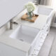 Altair Georgia 72" Double Bathroom Vanity Set in White and Composite Carrara White Stone Top with White Farmhouse Basin with Mirror 537072-WH-AW - Image 10