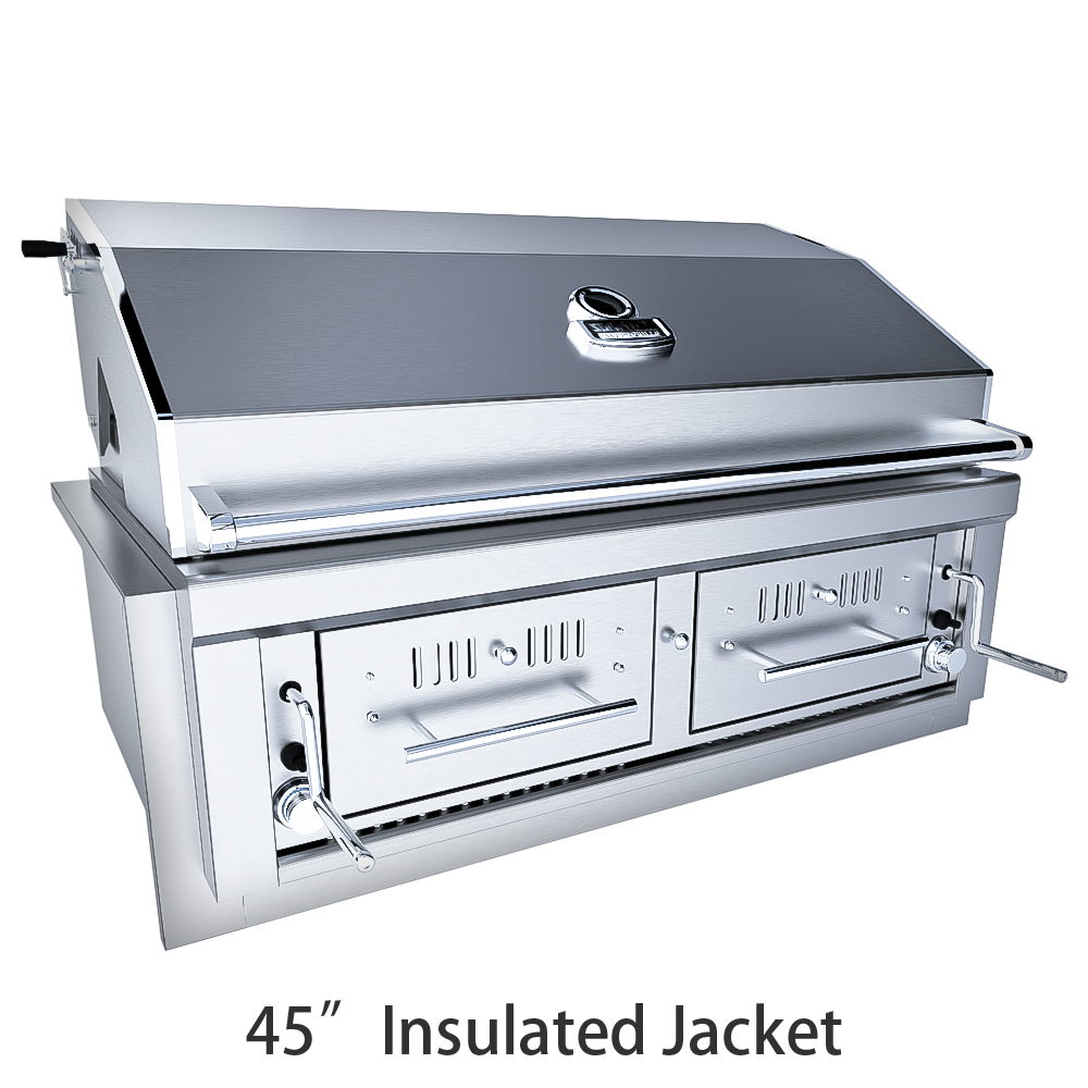 images Sunstone 42" Gas Hybrid Dual Zone Charcoal/Wood Burning Grill EMCHDZ42 - Image 1