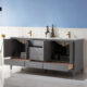 Altair Sutton 72" Double Bathroom Vanity Set in Gray and Carrara White Marble Countertop with Mirror  541072-GR-CA - Image 12