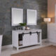 Altair Kinsley 60" Double Bathroom Vanity Set in White and Carrara White Marble Countertop with Mirror  536060-WH-CA - Image 11