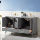 Altair Sutton 60" Double Bathroom Vanity Set in Gray and Carrara White Marble Countertop with Mirror  541060-GR-CA - Image 13