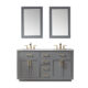 Altair Ivy 72" Double Bathroom Vanity Set in Gray and Carrara White Marble Countertop with Mirror 531072-GR-CA - Image 12