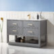 Altair Remi 48" Single Bathroom Vanity Set in Gray and Carrara White Marble Countertop with Mirror  532048-GR-CA - Image 12