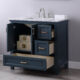 Altair Isla 36" Single Bathroom Vanity Set in Classic Blue and Carrara White Marble Countertop with Mirror  538036-CB-CA - Image 13