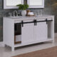 Altair Kinsley 60" Double Bathroom Vanity Set in White and Carrara White Marble Countertop with Mirror  536060-WH-CA - Image 12