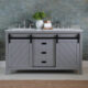 Altair Kinsley 60" Double Bathroom Vanity Set in Gray and Carrara White Marble Countertop with Mirror 536060-GR-CA - Image 12