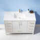 Altair  Sutton 48" Single Bathroom Vanity Set in White and Carrara White Marble Countertop with Mirror  541048-WH-CA - Image 13