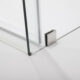 Vinnova Spezia 60" W x 78" H Rectangle Single Sliding Frameless Shower Enclosure in Brushed Nickel 312060+36P-BN - Image 4