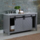 Altair Kinsley 60" Double Bathroom Vanity Set in Gray and Carrara White Marble Countertop with Mirror 536060-GR-CA - Image 14