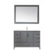 Altair Sutton 48" Single Bathroom Vanity Set in Gray and Carrara White Marble Countertop with Mirror  541048-GR-CA - Image 15