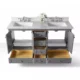 Ancerre Audrey 60" Bathroom Vanity Set in Sapphire Gray with 24" Mirror VTSM-AUDREY-60-SG-CW - Image 3