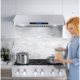 Cosmo 4-Piece, 36" Gas Range, 36" Range Hood, 24" Dishwasher and Refrigerator COS-4PKG-026 - Image 12