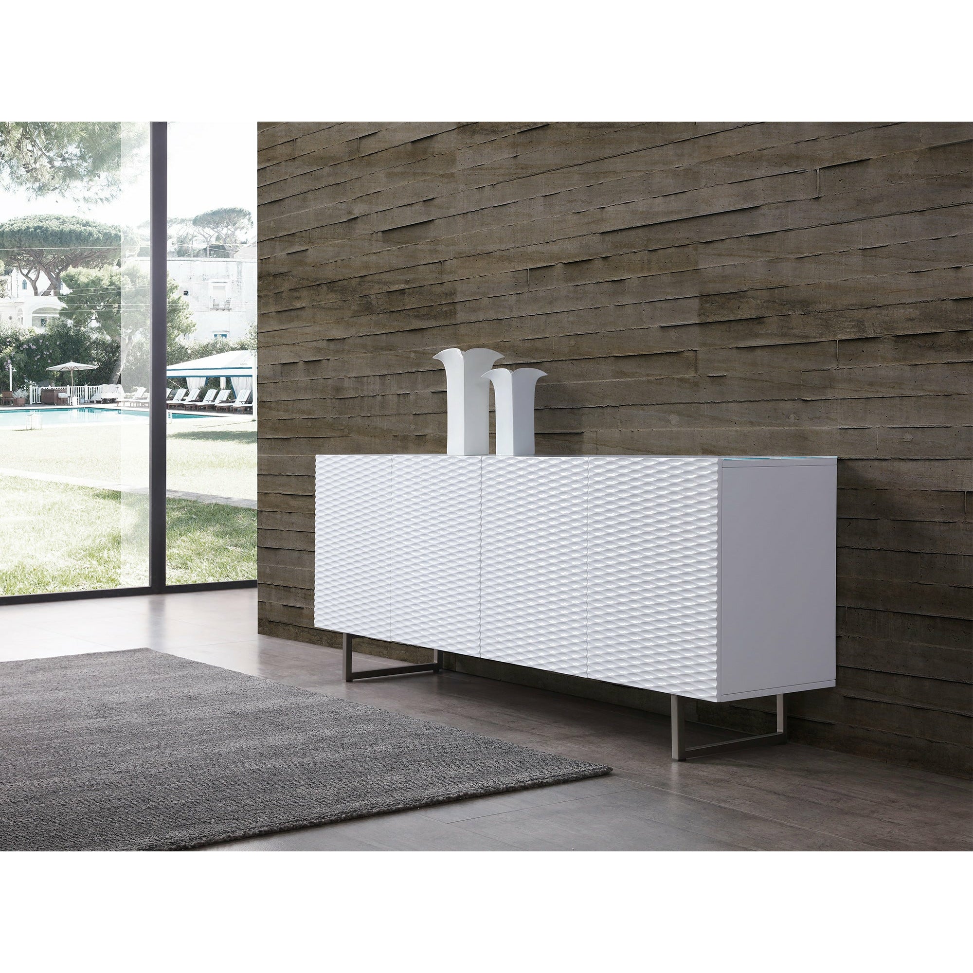 images Whiteline Modern Living - Wally Buffet SB1179-WHT - Image 1