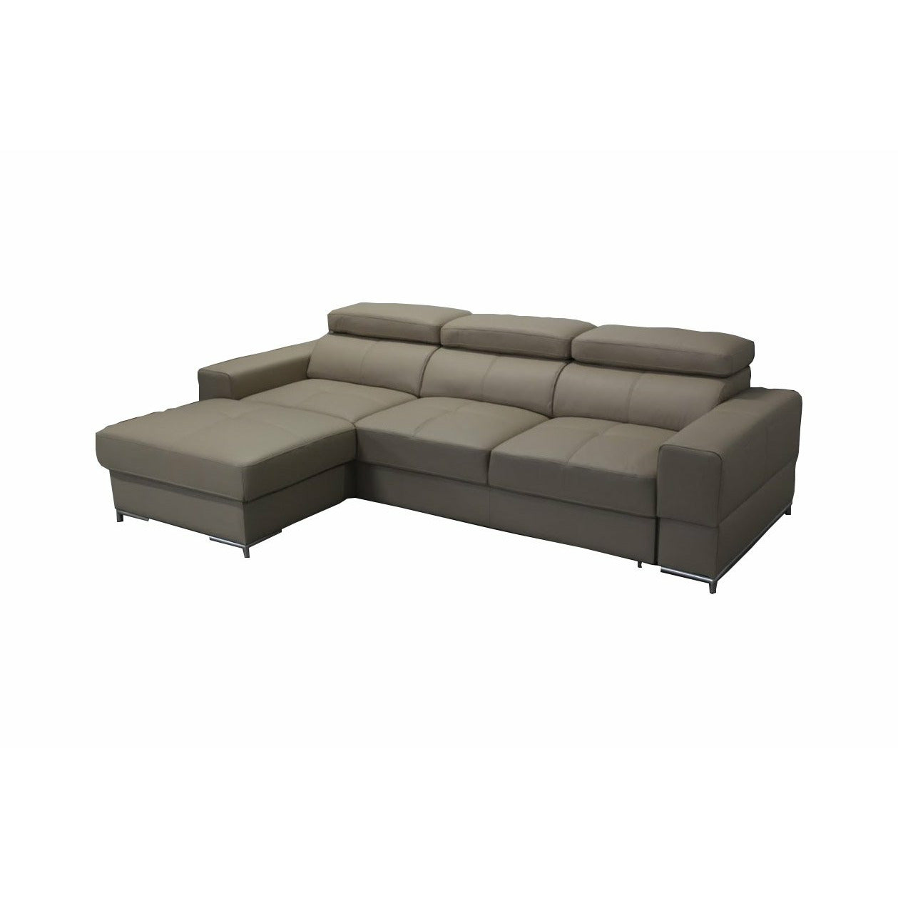 images Maxima House Bazalt Leather Sectional Sleeper Sofa Dol054 - Image 1