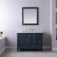 Altair Isla 48" Single Bathroom Vanity Set in Classic Blue and Carrara White Marble Countertop with Mirror 538048-CB-CA