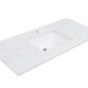 Altair 49" Stone effects Vanity Top in Aosta White with White Sink 65049-CTP-AW
