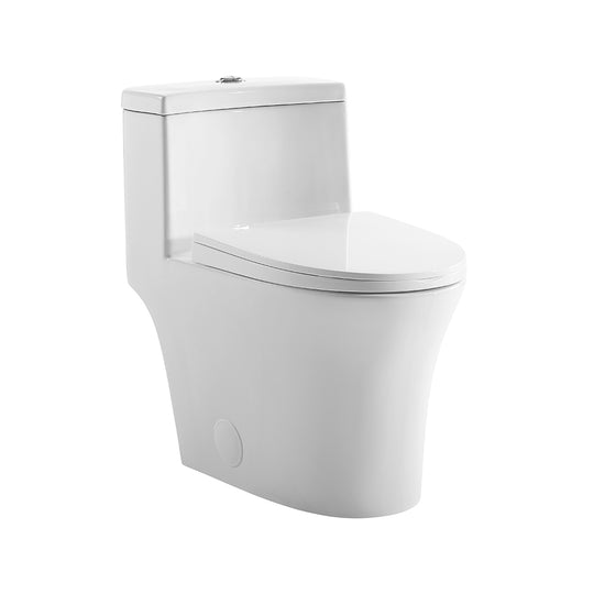 images Swiss Madison Bastille One-Piece Elongated Toilet Vortex™ Dual-Flush 1.1/1.6 gpf - SM-1T128 - Image 1