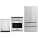 Cosmo 3-Piece, 30" Gas Range, 24" Dishwasher and French Door Refrigerator COS-3PKG-011