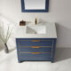 Altair Jackson 36" Single Bathroom Vanity Set in Royal Blue and Composite Carrara White Stone Countertop with Mirror  533036-RB-AW - Image 9