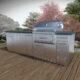 Sunstone Alamo 10’ Hybrid Gas Charcoal Grill island package SCPALAMO