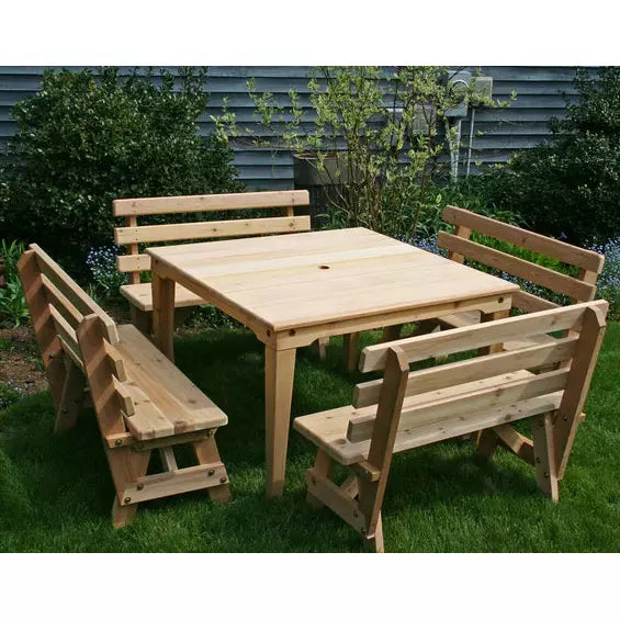 images Creekvine Designs Cedar Union Dining Set WRF47UDSCVD - Image 1