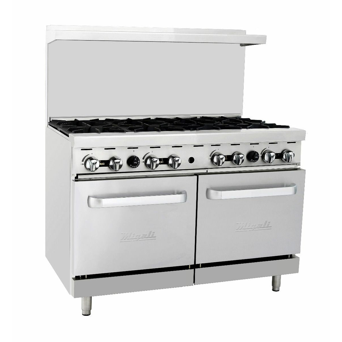 images Migali 8 Burner Range,2 Ovens, Natural Gas C-RO8-NG - Image 1
