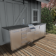 Sunstone Savana 8" x 6" length Wet Bar Outdoor Cabinet Package SCPSAVANNA