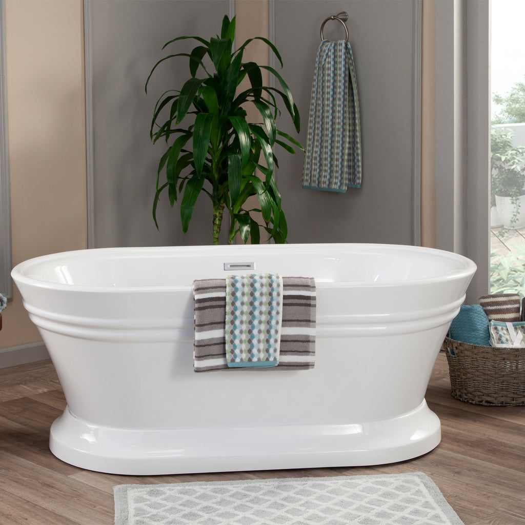 images Altair Solace 67" x 31" Freestanding Soaking Acrylic Bathtub 50567-BAT-WH-F - Image 1