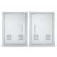 Sunstone Signature Series 14" x 20" Left Swing Vertical Beveled Frame Single Access Doors Vented BA-VDVL1420