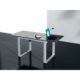 Maxima House Simple Glass Top Extendable Dining Table DT0027