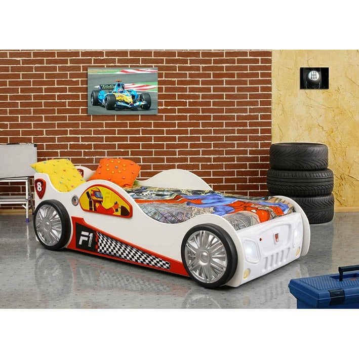 images Maxima House Toddler Car Bed Monza CB2203WH - Image 1