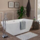 Altair Montague 67" x 32" Freestanding Soaking Acrylic Bathtub 50967-BAT-WH-F