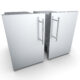 Sunstone Single Door Dry Storage Pantry with Shelf & Utility Access DE-DVPR15 - Image 2