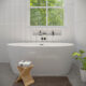 Altair Cielo 67" x 32" Freestanding Soaking Acrylic Bathtub 50867-BAT-WH-F