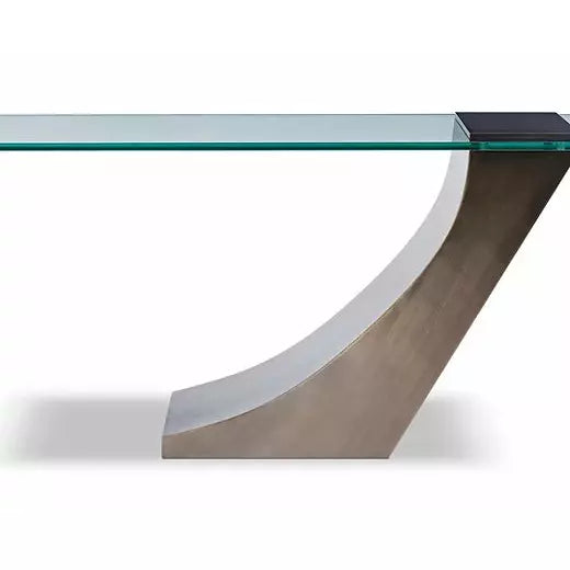 images Greg Sheres “Clasp” Console Table Antique Brushed Bronze Finish CN-01B - Image 1