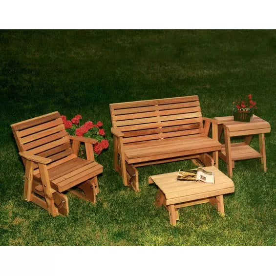 images Creekvine Designs Cedar Rocking Classic Gliders & Tables Set WRF3230SETCVD - Image 1
