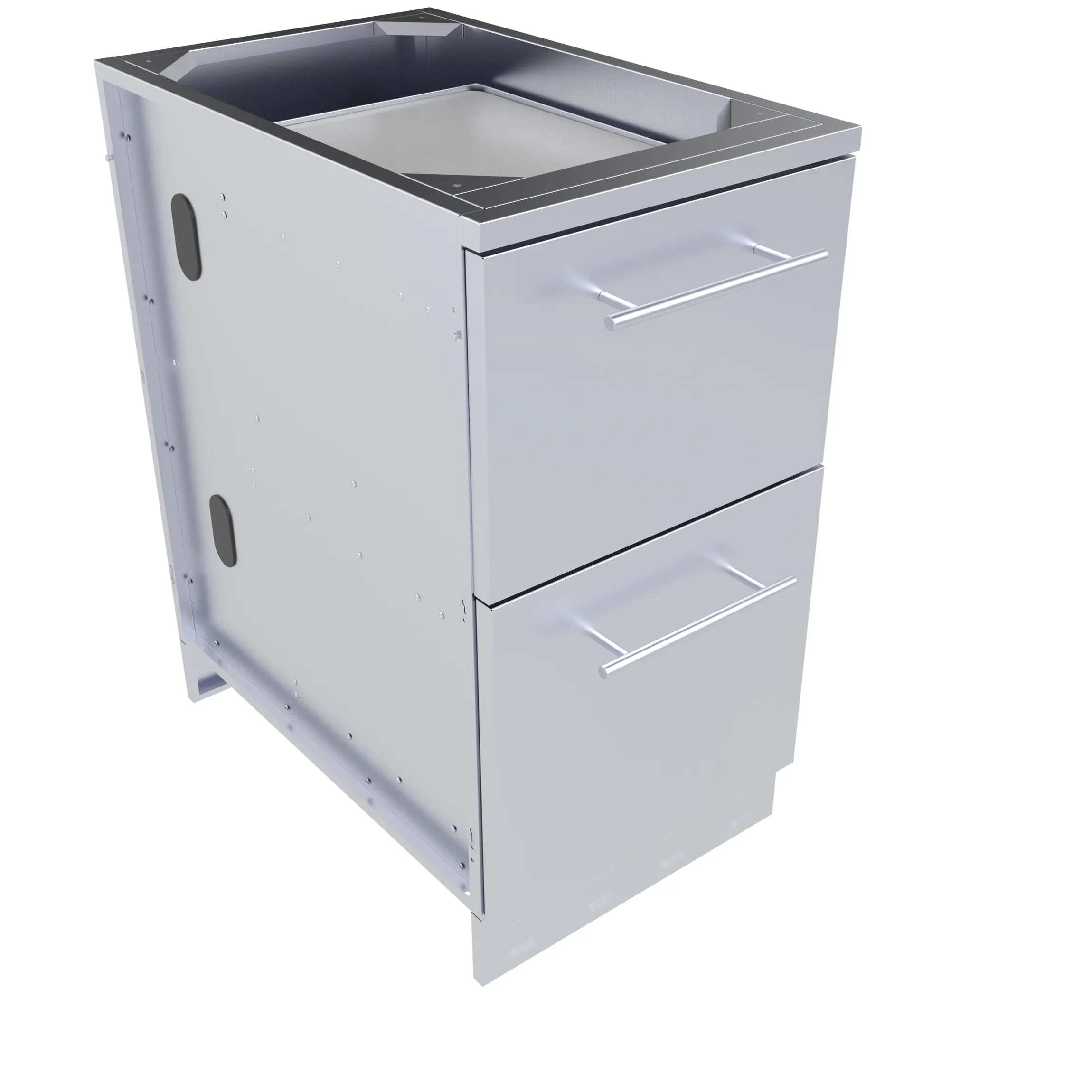 images Sunstone 18" Combo Paper Towel Holder/Cutlery Drawer with Cutting Board & Insulated Ice Chest Dry Storage Drawer with Drain SBC18DPIC - Image 1