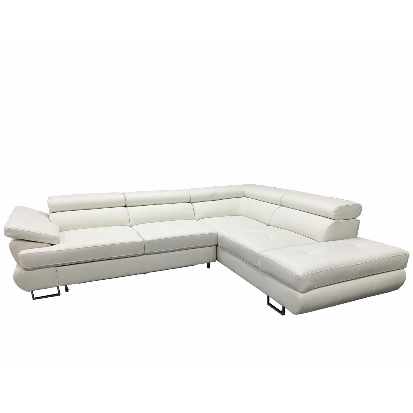 images Maxima House Luton Leather Sectional Sleeper Sofa BEN030 - Image 1