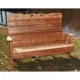 Creekvine Designs  5' Cedar Royal Country Hearts Garden Bench WF1115CVD