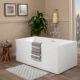 Altair Persephone 59" x 30" Freestanding Soaking Acrylic Bathtub 50759-BAT-WH-F