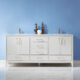 Altair Sutton 72" Double Bathroom Vanity Set in White and Carrara White Marble Countertop with Mirror  541072-WH-CA - Image 11