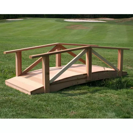 images Creekvine Designs 12' Cedar Pearl River Garden Bridge WF1712CVD - Image 1