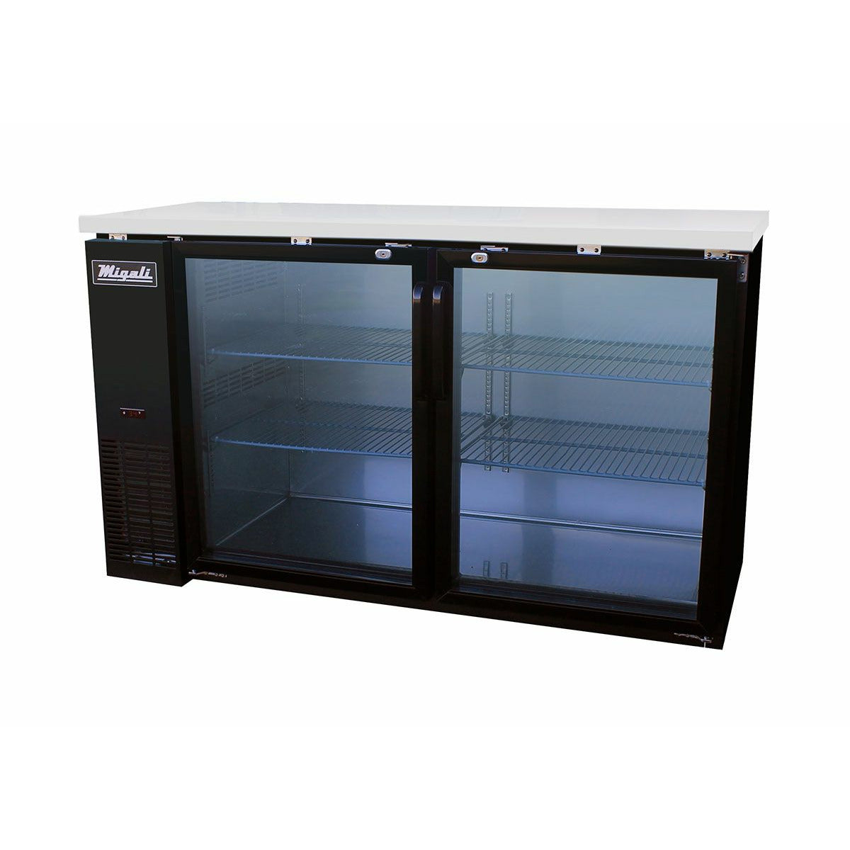 images Migali 60″ Glass Door Back Bar Refrigerator C-BB60G-HC - Image 1