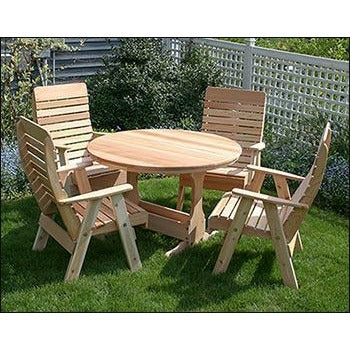images Creekvine Designs Cedar Backyard Estate Patio Dining Collection WF8122-2CVD - Image 1