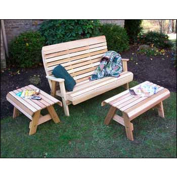 images Creekvine Designs Cedar Twin Ponds Bench Set WRF1110SETCVD - Image 1