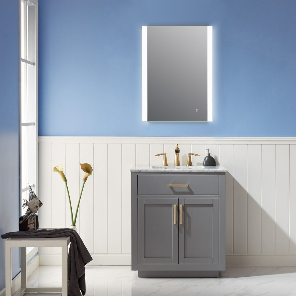 images Altair Cosenza 24” Rectangle Frameless Modern LED Bathroom Vanity Mirror 741024-LED-AC - Image 1