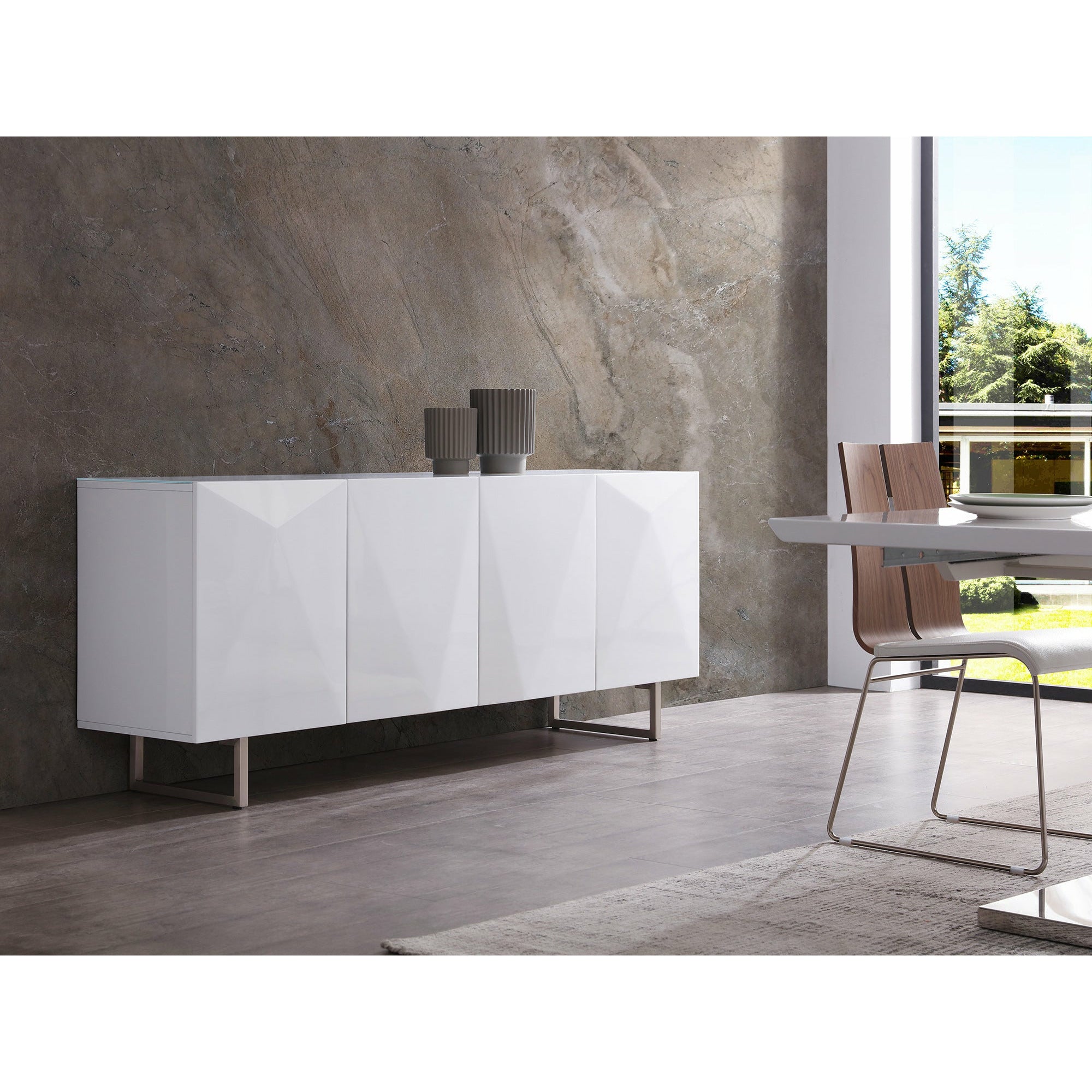 images Whiteline Modern Living - Paul Buffet SB1180-WHT - Image 1