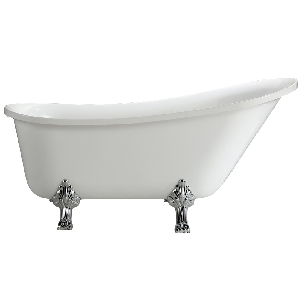 images Vinnova Jacqueline 70" x 30" Soaking Bathtub 213070-BAT-WH-L - Image 1
