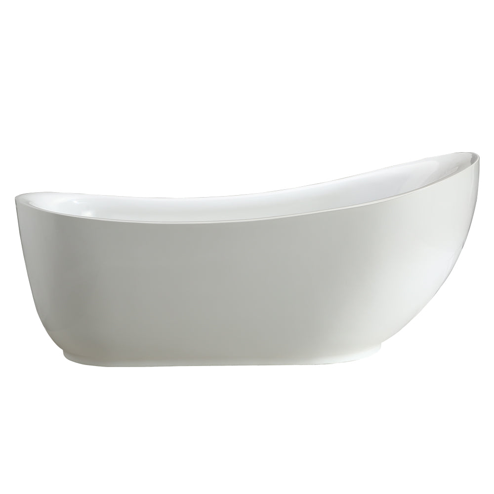 images Vinnova Everlie 71" x 35" Soaking Bathtub 231071-BAT-WH - Image 1